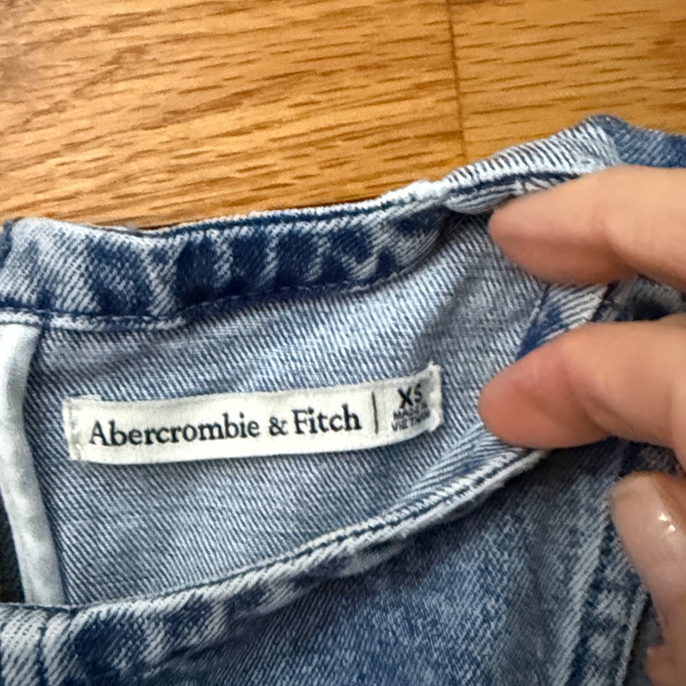 Abercrombie & Fitch Denim Midi Dress XS D01 - Picture 4 of 5